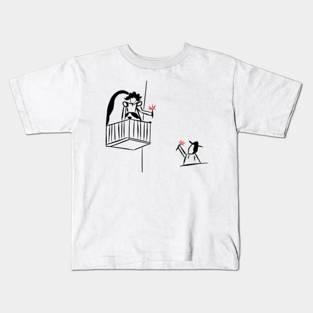 Romeo & Juliet Kids T-Shirt by Like Water